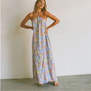 Sabo Skirt Floral Maxi Dress XS